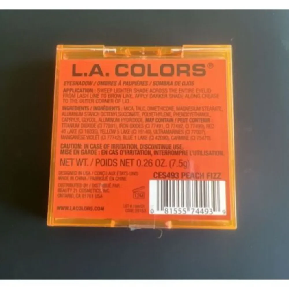 L.A. Colors New Peach Fizz Eye Palette‎
